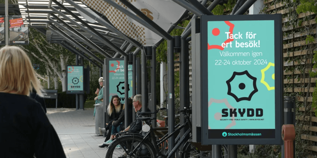 Bild på skylt i rondellen.