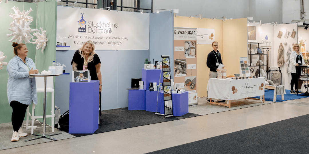 Exempel på monterlösning.