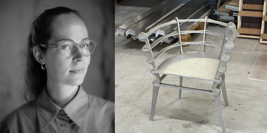 Hermine Blixt and her chair