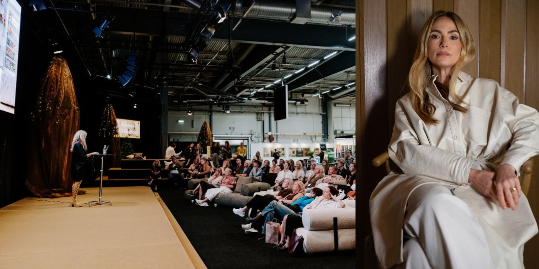 Elin Frendberg, föreläser om trender på Formex i aug 2026, och en porträttbild på Elin till höger.